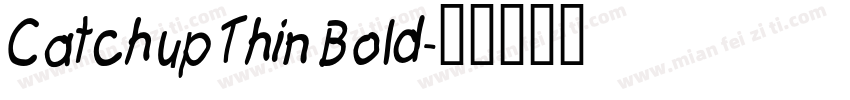 Catchup Thin Bold字体转换